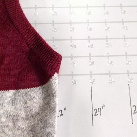 Vintage Titleist Sweater Vest Mens L Red Maroon Scottish Wool Golf 90s - Picture 7 of 8